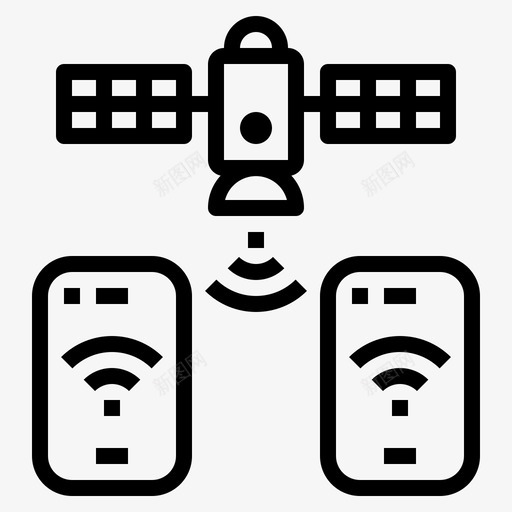 卫星网络技术23线性svg_新图网 https://ixintu.com 卫星 网络技术 线性