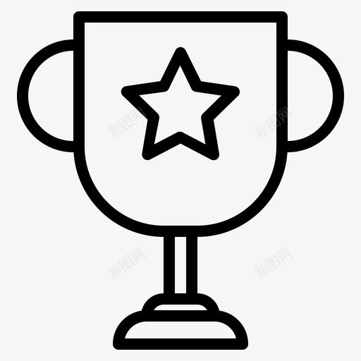 奖杯冠军奖章svg_新图网 https://ixintu.com 奖杯 冠军 奖章 优胜者 商务