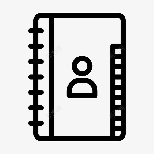 联系人簿目录库svg_新图网 https://ixintu.com 联系人 目录 记录 每日 rotinr 字形