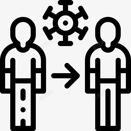 病毒传播冠状病毒保护措施4线性svg_新图网 https://ixintu.com 病毒 传播 冠状 保护 措施 线性