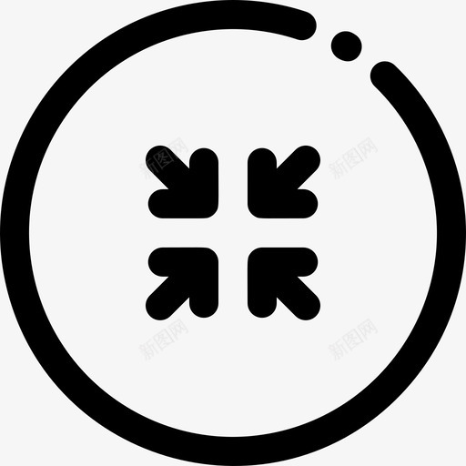 最小化箭头88线性svg_新图网 https://ixintu.com 最小化 箭头 线性