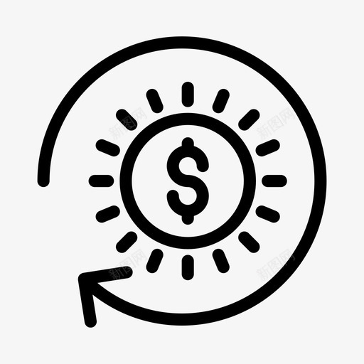 美元转账兑换金融svg_新图网 https://ixintu.com 美元 转账 兑换 金融 货币 业务 分析 字形
