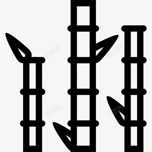 竹子花园自然svg_新图网 https://ixintu.com 竹子 花园 自然 植物 树木 文化