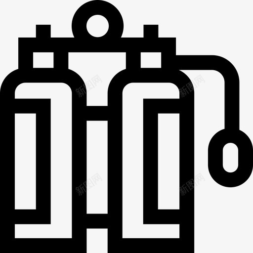 氧水上运动7线状svg_新图网 https://ixintu.com 水上运动 线状