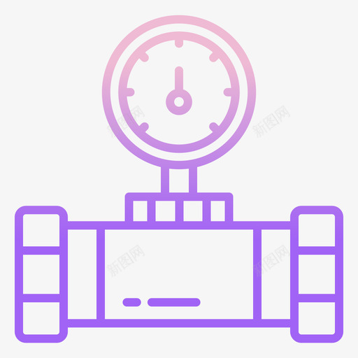 水表管道10轮廓坡度svg_新图网 https://ixintu.com 水表 管道 轮廓 坡度