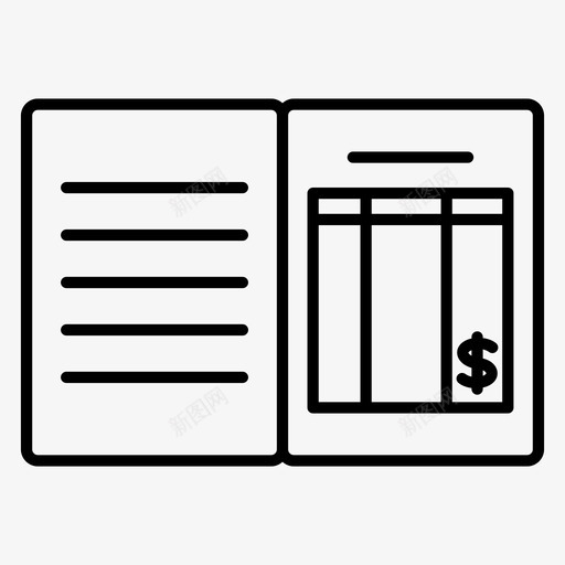 家庭账户账簿财务svg_新图网 https://ixintu.com 家庭 账户 账簿 财务 收据 记录