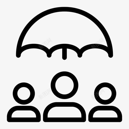 人身安全保险保护svg_新图网 https://ixintu.com 人身 安全 保险 保护 人寿保险 标志