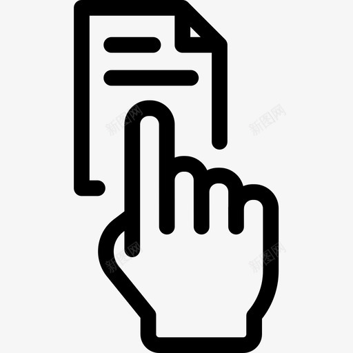 单击光标文档svg_新图网 https://ixintu.com 单击 光标 文档 手势