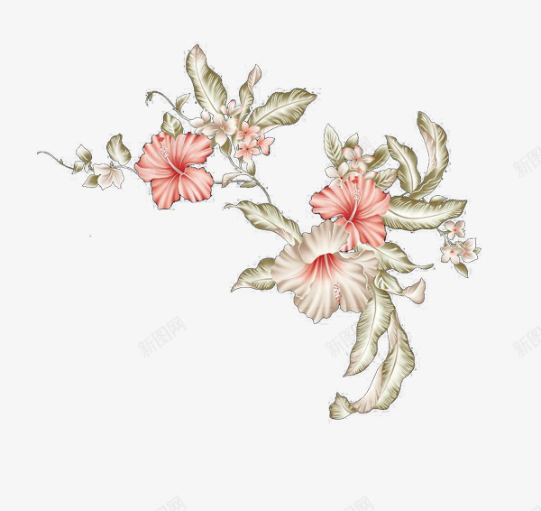 中国古风水墨花手绘水彩植物花卉装饰透明ps258中png免抠素材_新图网 https://ixintu.com 中国 古风 水墨 手绘 水彩 植物 花卉 装饰 透明 ps258