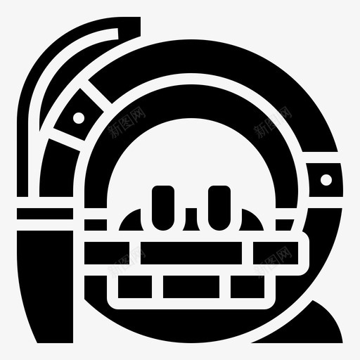 核磁共振扫描身体诊断svg_新图网 https://ixintu.com 核磁共振 扫描 身体 诊断 机器 医学 技术 字形