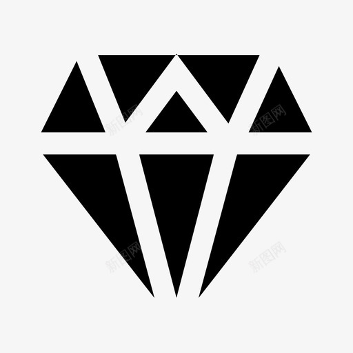 钻石资产宝石svg_新图网 https://ixintu.com 宝石 钻石 资产 珠宝 商业 金融 固体