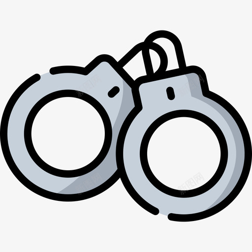 手铐犯罪调查50线纹颜色svg_新图网 https://ixintu.com 手铐 犯罪 调查 线纹 颜色