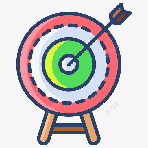 Target游乐园85线性颜色svg_新图网 https://ixintu.com Target 游乐园 线性 颜色