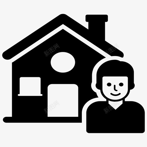 房主房产经纪人房产顾问svg_新图网 https://ixintu.com 房产 房产经纪 经纪人 房主 顾问 所有者 字形 矢量 矢量图 图标