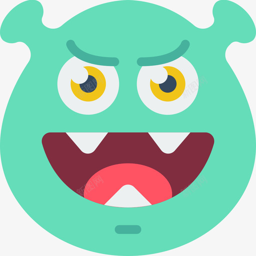 快乐怪物表情2平淡svg_新图网 https://ixintu.com 快乐 怪物 表情 平淡