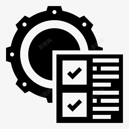 检查评估监控svg_新图网 https://ixintu.com 检查 评估 监控 绩效 测试 创意 流程 glyph 000008