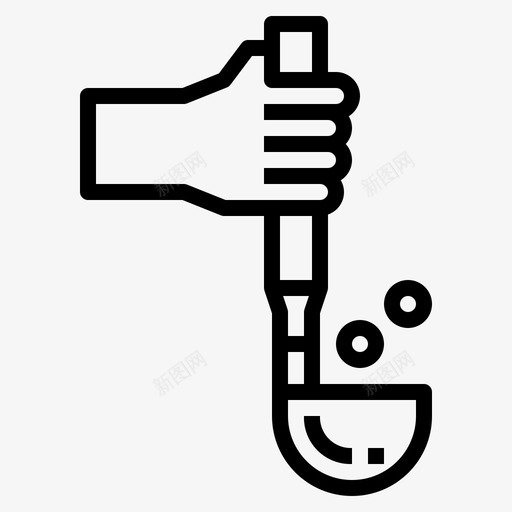 勺子厨房工具40线性svg_新图网 https://ixintu.com 勺子 厨房 工具 线性