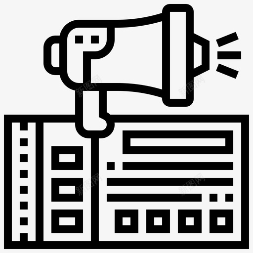 名片联系人信息svg_新图网 https://ixintu.com 名片 联系人 信息 扩音器 广告