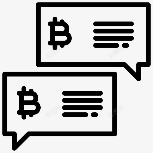 聊天比特币158线性svg_新图网 https://ixintu.com 聊天 比特 线性
