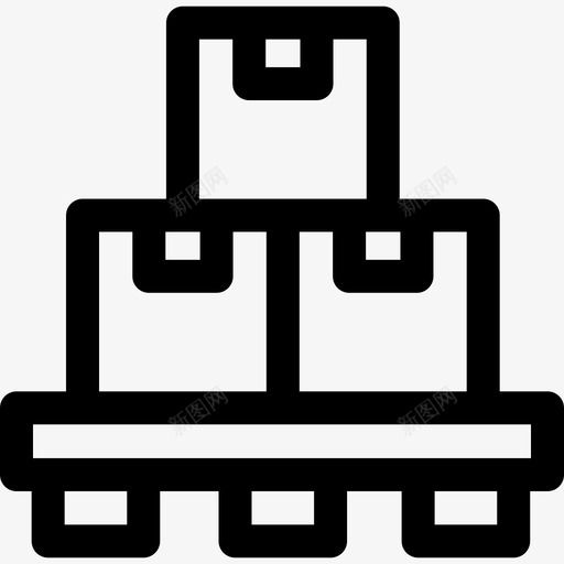 物流箱134直线式svg_新图网 https://ixintu.com 物流 直线式