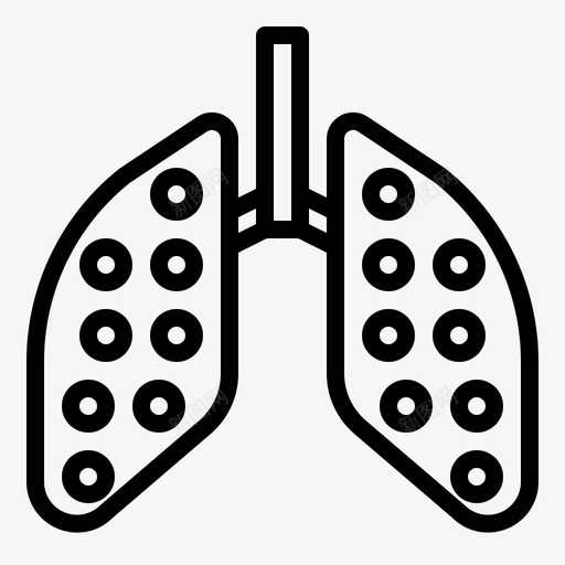 肺炎支气管炎疾病svg_新图网 https://ixintu.com 肺炎 支气管炎 疾病 冠状 病毒