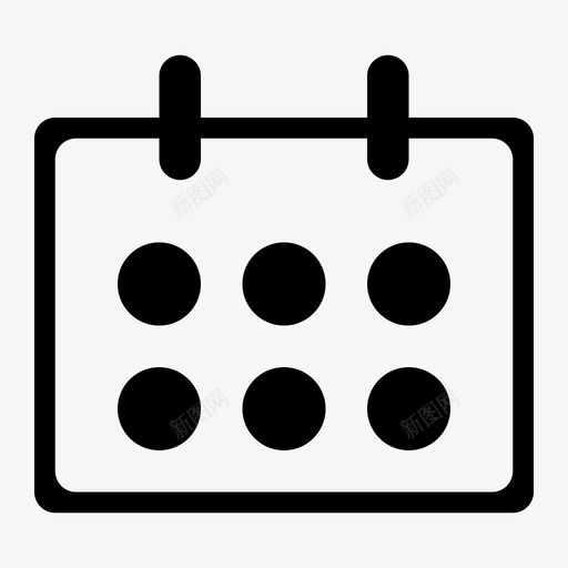 发活动日历svg_新图网 https://ixintu.com 活动 活动日 日历