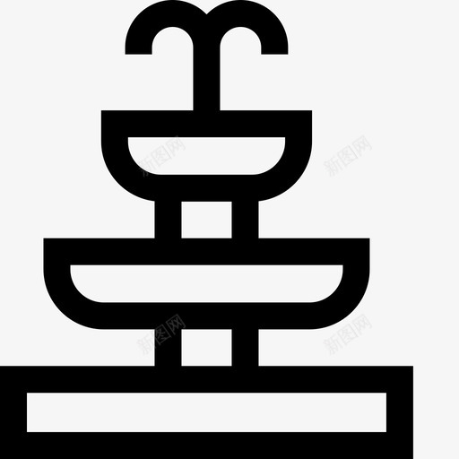喷泉城市90直线型svg_新图网 https://ixintu.com 喷泉 城市 直线 线型
