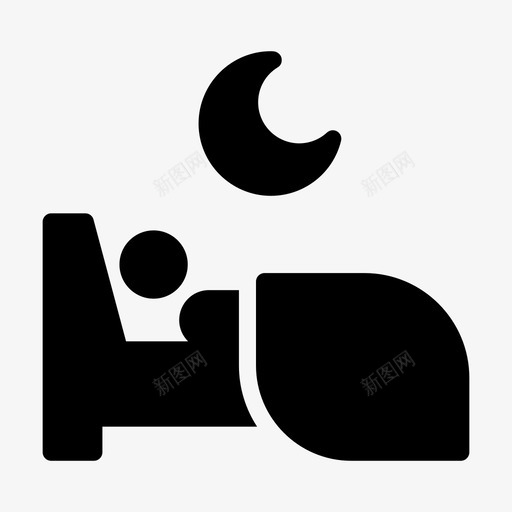 夜眠床月亮休息svg_新图网 https://ixintu.com 夜眠 月亮 休息 每日 旋转 线雕文