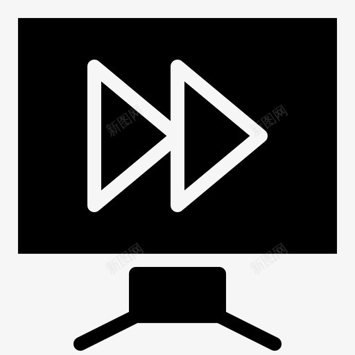 计算机控制转发svg_新图网 https://ixintu.com 计算机 控制 转发 媒体 设备 电子 符号