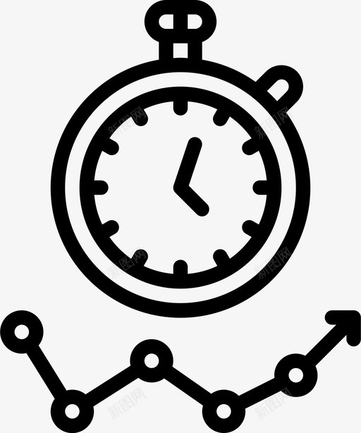秒表日历和日期2线性svg_新图网 https://ixintu.com 秒表 日历 日期 线性