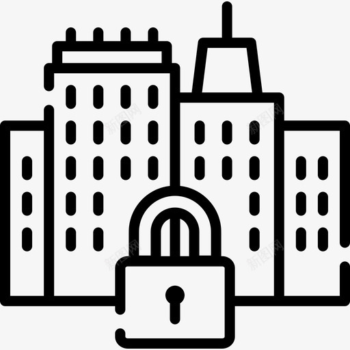 锁定防护措施1线性svg_新图网 https://ixintu.com 锁定 防护 措施 线性