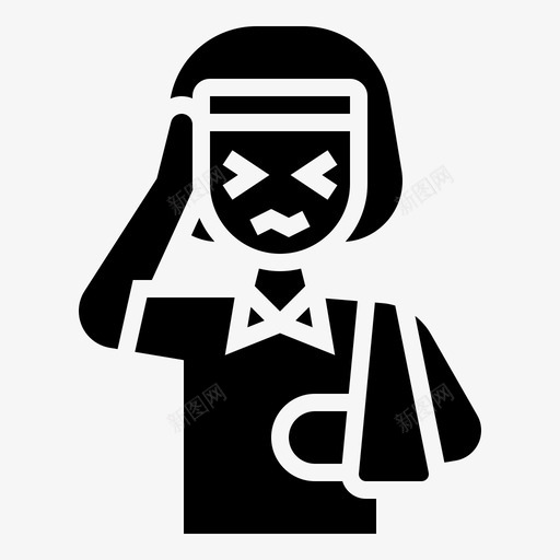 受伤痛苦暴力svg_新图网 https://ixintu.com 受伤 痛苦 暴力 抗议 glyph1