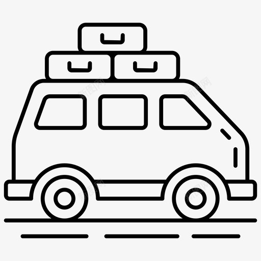 公路旅行车道货车旅行svg_新图网 https://ixintu.com 旅行 公路 车道 货车 假期 酒店 字形 图标