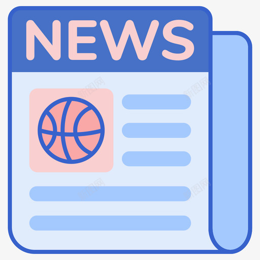 体育新闻篮球59线性颜色svg_新图网 https://ixintu.com 体育新闻 篮球 线性 颜色