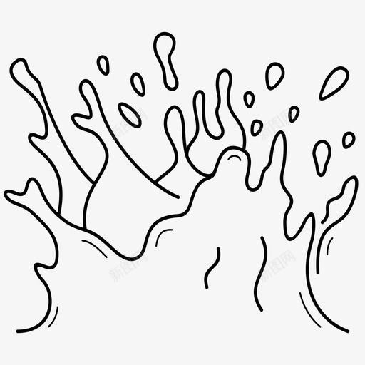 水花效果水滴svg_新图网 https://ixintu.com 水花 效果 水滴
