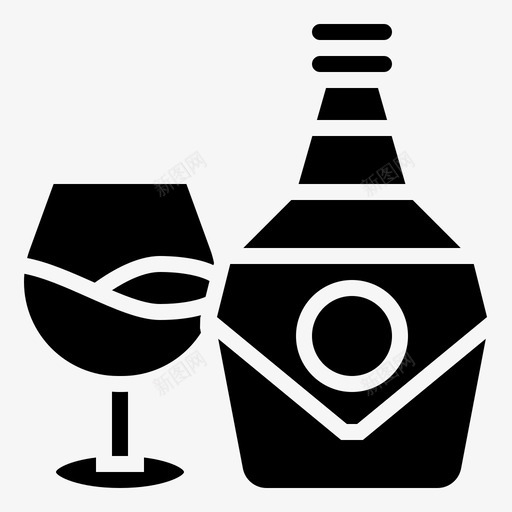 白兰地酒瓶烈酒svg_新图网 https://ixintu.com 白兰地 酒瓶 烈酒 威士忌 葡萄酒 弗拉 盖格 里夫
