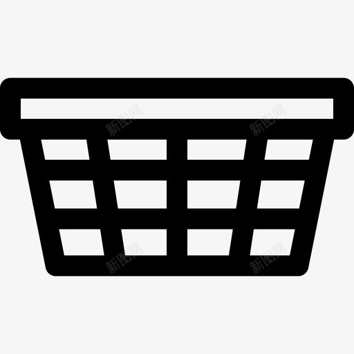 洗衣篮家庭生活27直线型svg_新图网 https://ixintu.com 洗衣 家庭生活 直线 线型
