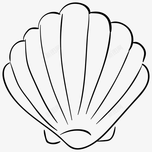 贝壳类甲壳类动物海鲜svg_新图网 https://ixintu.com 贝壳 甲壳类 动物 海鲜 贝类 冬夏 夏秋 系列 矢量 矢量图 图标