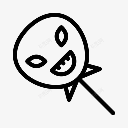 危险外星人万圣节怪物svg_新图网 https://ixintu.com 危险 外星人 万圣节 怪物 头骨 线雕文