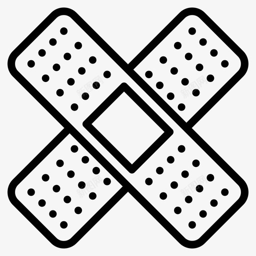 医用绷带创可贴伤害带svg_新图网 https://ixintu.com 医用 绷带 石膏 创可贴 伤害 医疗保健 医疗 线路 图标