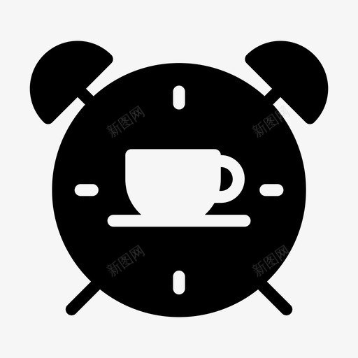 闹钟茶闹钟咖啡svg_新图网 https://ixintu.com 闹钟 咖啡 时间表 每日 旋转 木马 字形