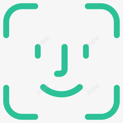 面容解锁svg_新图网 https://ixintu.com 面容 解锁