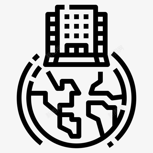 总部全球业务18直线svg_新图网 https://ixintu.com 总部 全球 业务 直线