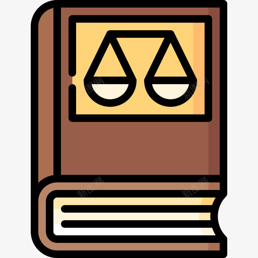 法律书籍政府2线性颜色svg_新图网 https://ixintu.com 法律 书籍 政府 线性 颜色