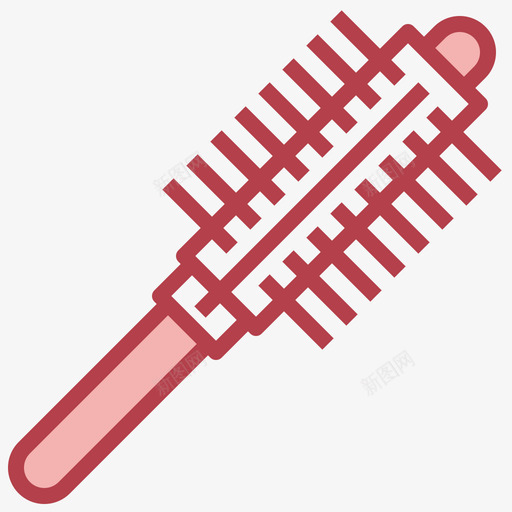 发刷美容129红色svg_新图网 https://ixintu.com 发刷 美容 红色