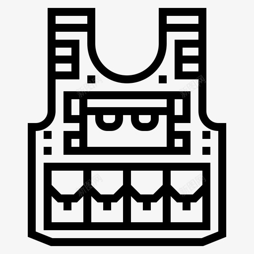 防弹背心士兵5直线型svg_新图网 https://ixintu.com 防弹 背心 士兵 直线 线型
