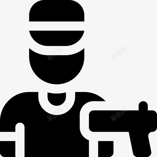 射击体育头像27填充svg_新图网 https://ixintu.com 射击 体育 头像 填充