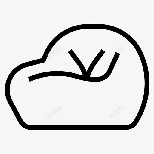 豆袋椅子沙发svg_新图网 https://ixintu.com 豆袋 椅子 沙发 家具 轮廓