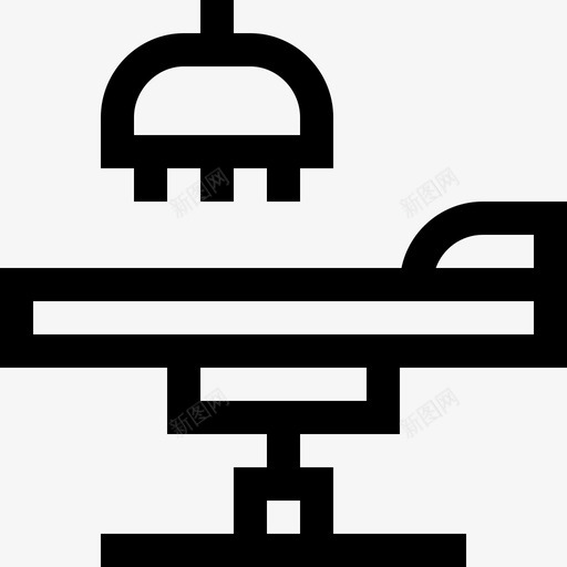 外科手术台医疗服务9线性svg_新图网 https://ixintu.com 外科 手术台 医疗服务 线性