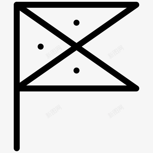横幅旗帜大头针svg_新图网 https://ixintu.com 旗帜 横幅 大头针 常规 集合